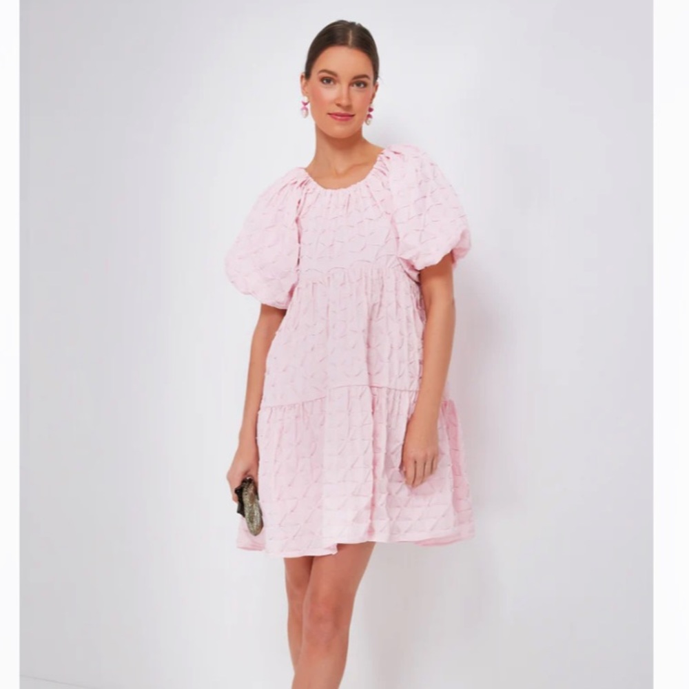 Pink Diamond Textured Isabella Mini Dress
HYACINTH HOUSE